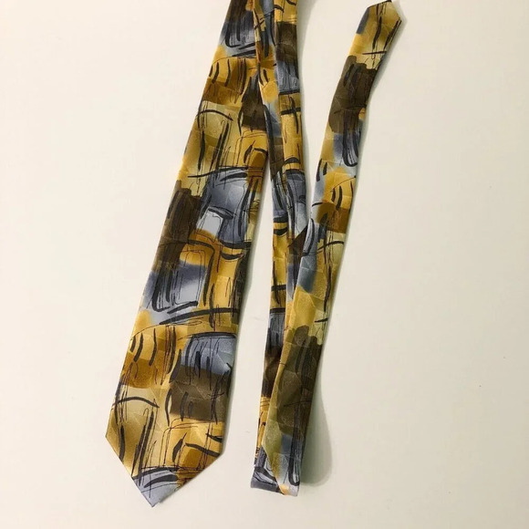 J Garcia Tie Collection Fifty Four Scales Silk Necktie - Picture 10 of 11